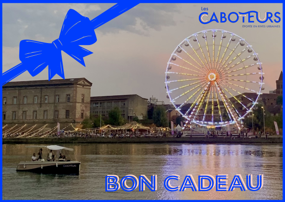 Bon cadeau Caboteurs pour la location de bateaux électriques sur la Garonne